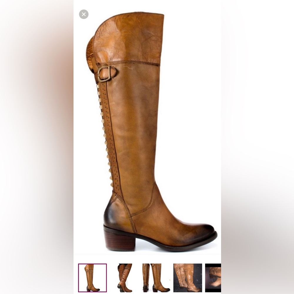 Vince Camuto Leather Studded Riding Boots
